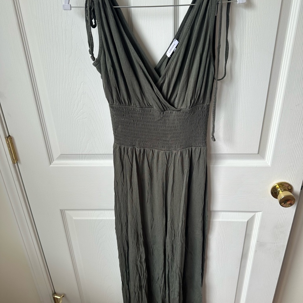 Elegant Olive Green jumpsuit